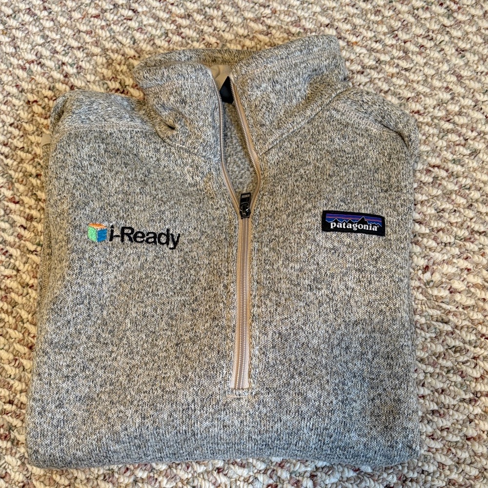 Patagonia Heather Gray Zip Pullover